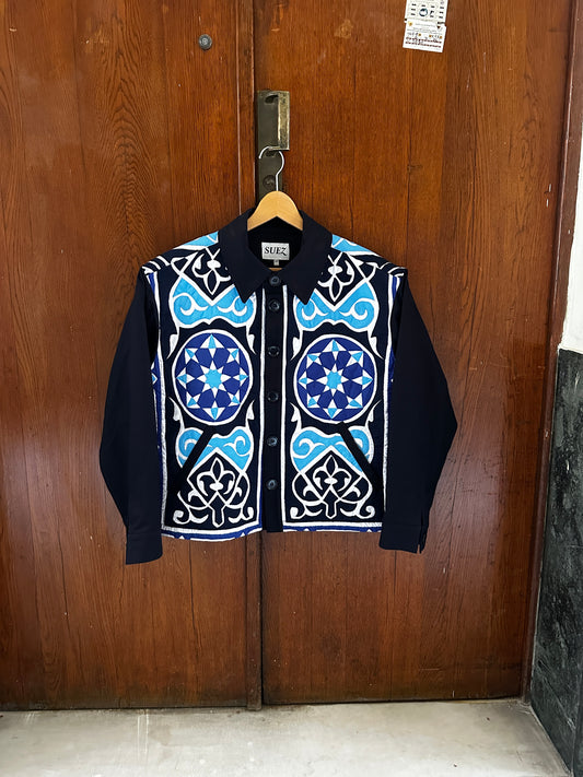 1-OF-A-KIND KHAYAMIYA JACKET BLUE MARBLE