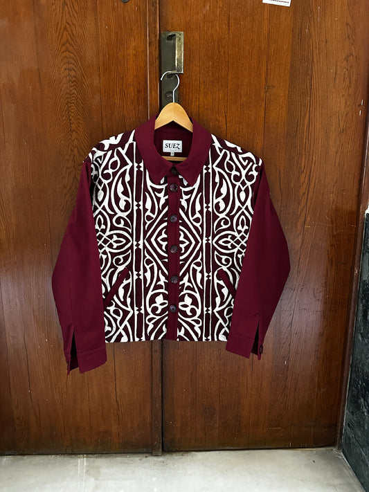 1-OF-A-KIND KHAYAMIYA JACKET CRIMSON RED