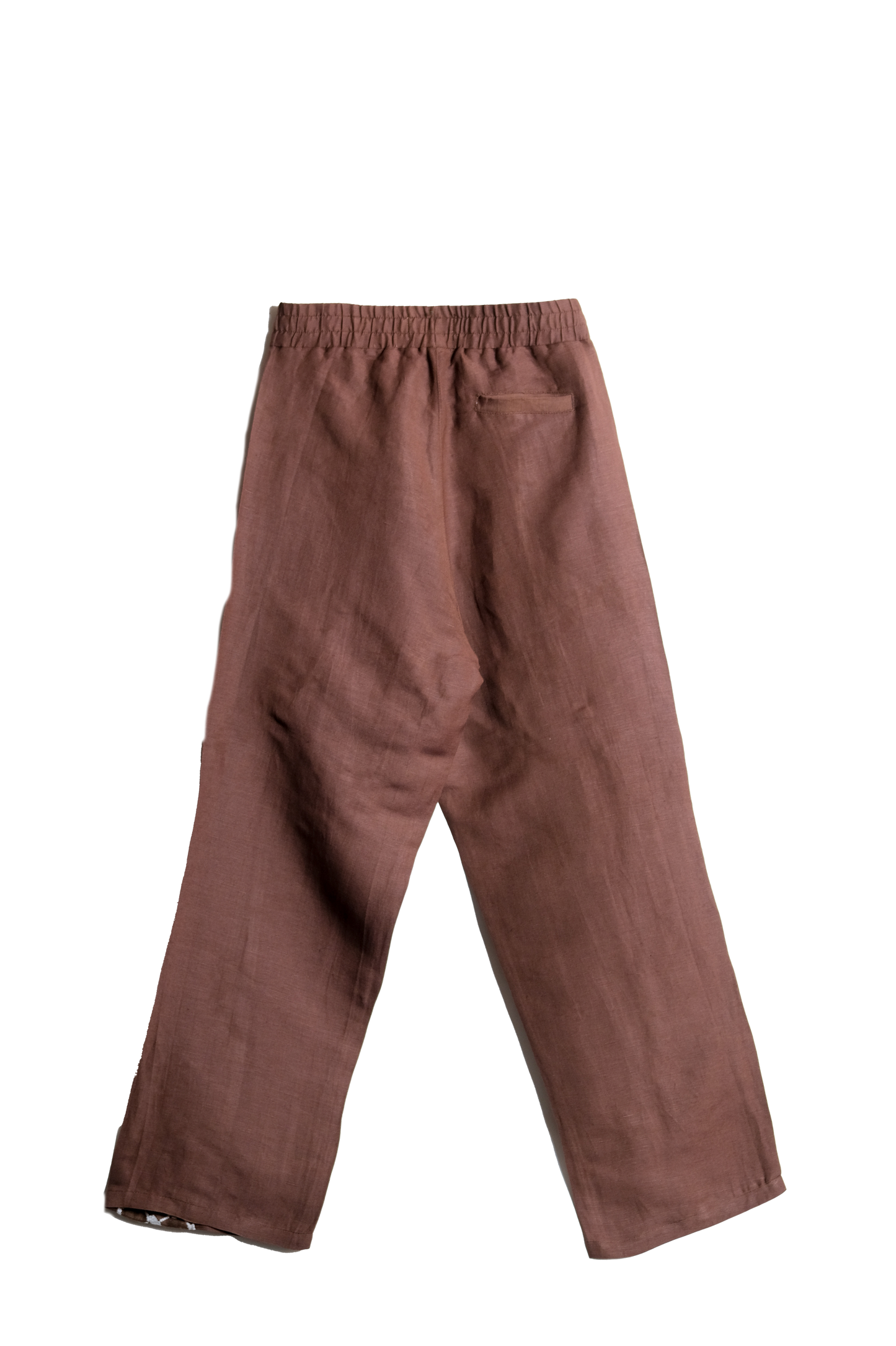 KEFFIYEH MEANDER TROUSERS BROWN