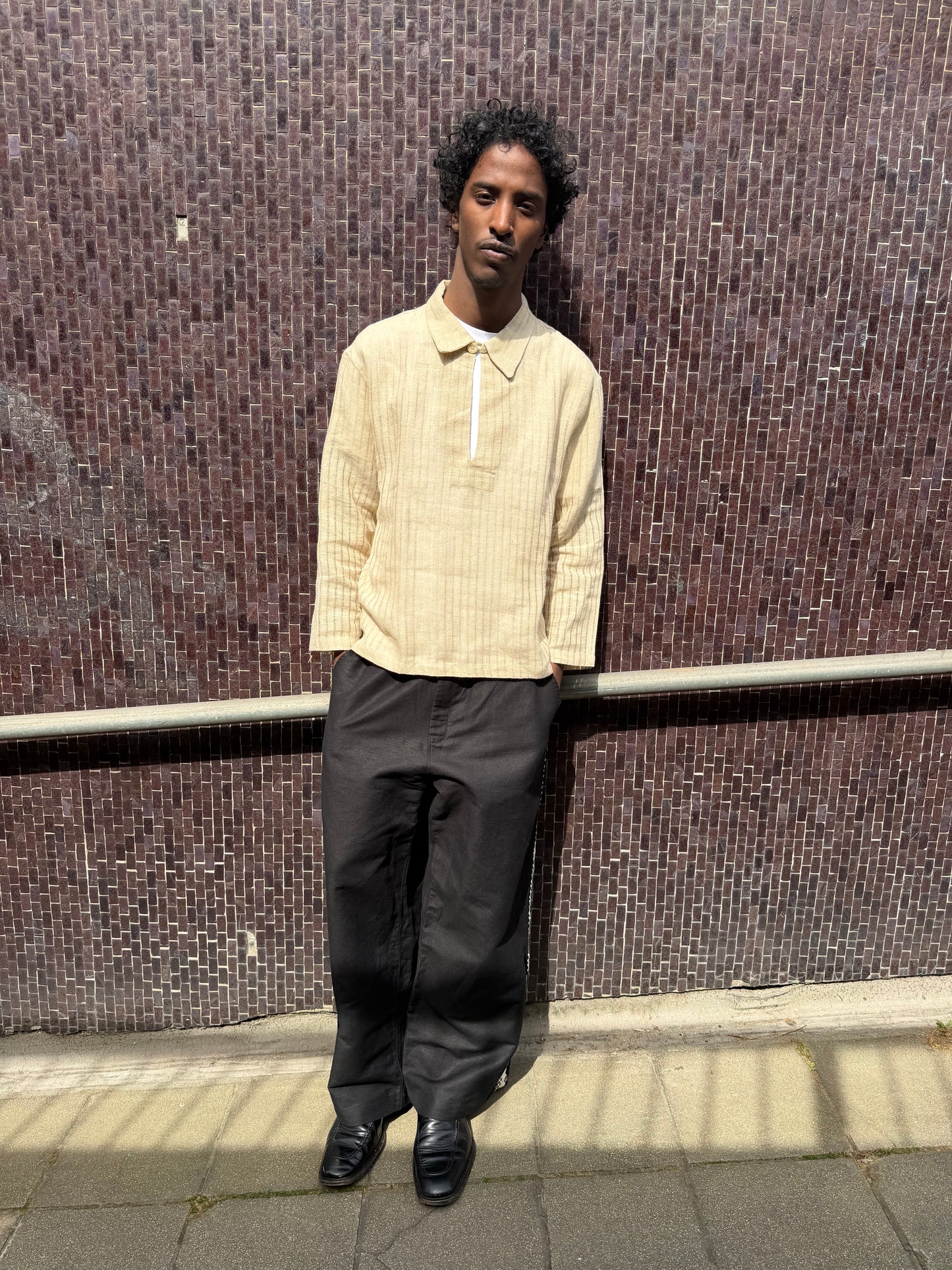 QUARTER SHIRT LINEN