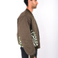 KHAYAMIYA APPLIQUE BOMBER JACKET KHAKI