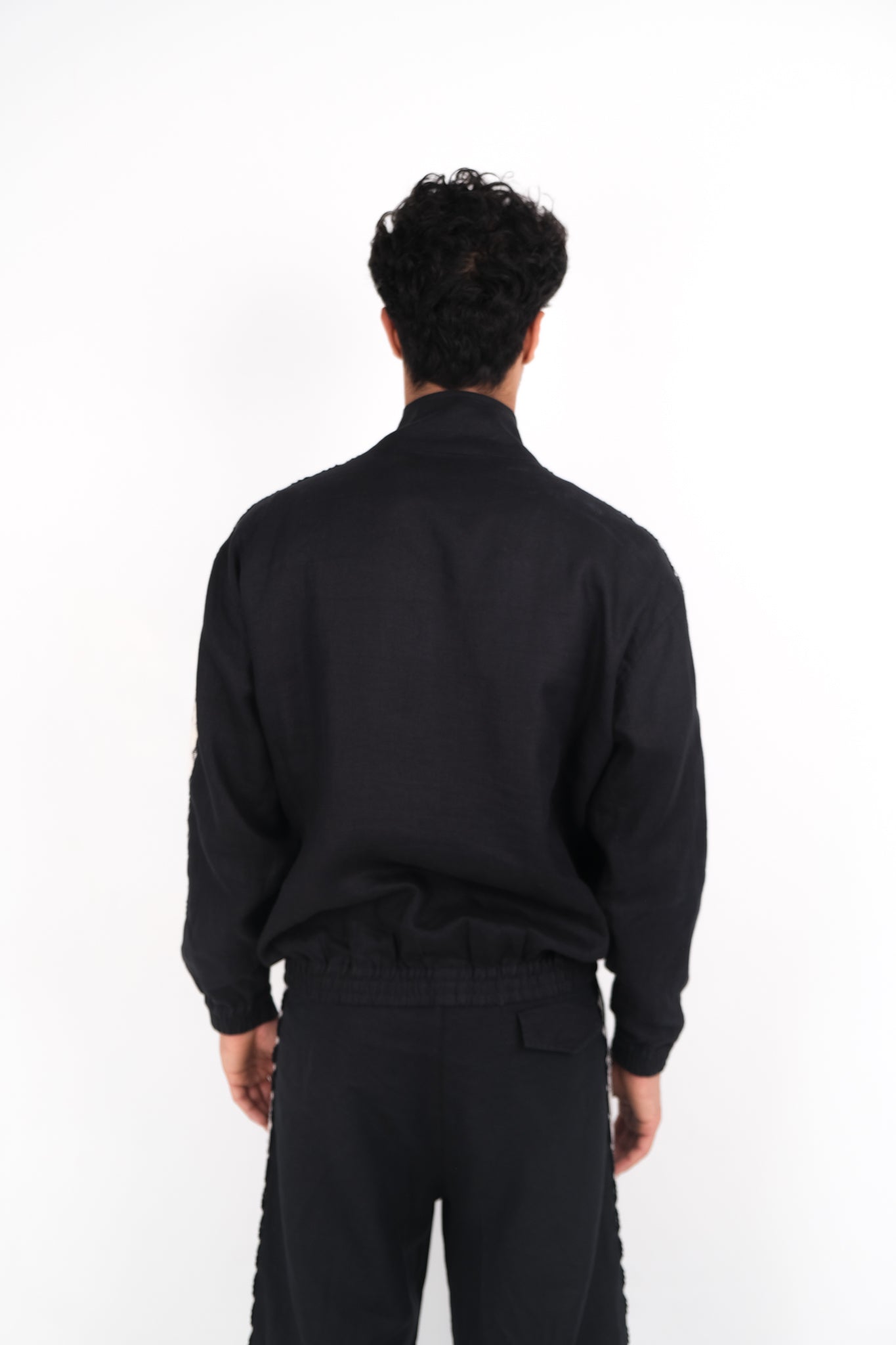 CROCHET TRIM TRACK JACKET