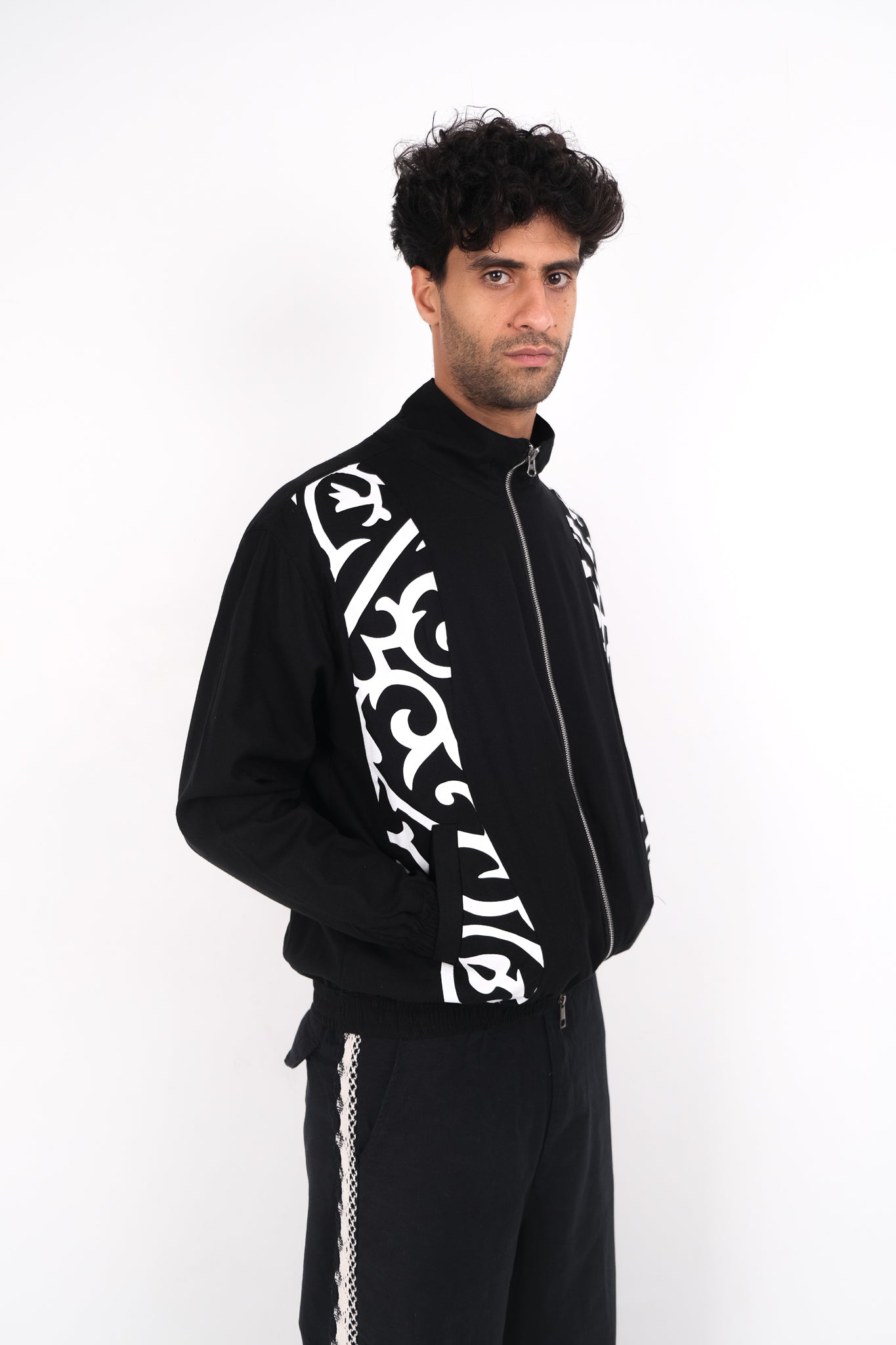 KHAYAMIYA TRACK JACKET BLACK