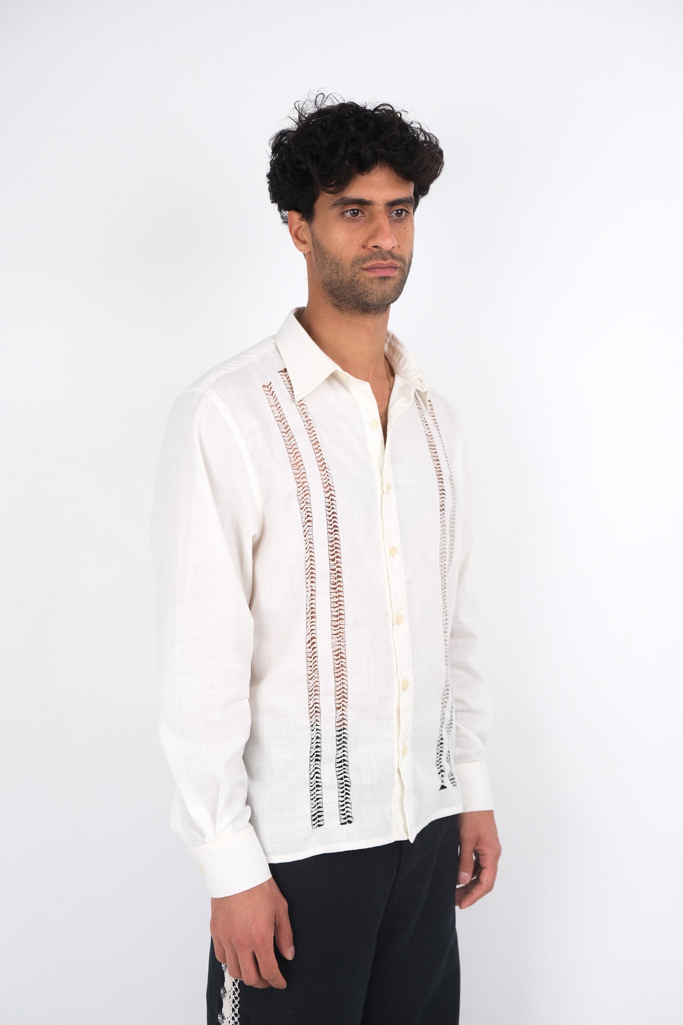 AJOUR SHIRT IVORY