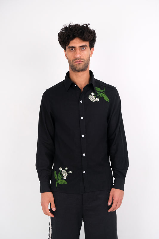 HAND EMBROIDERED JASMINE SHIRT