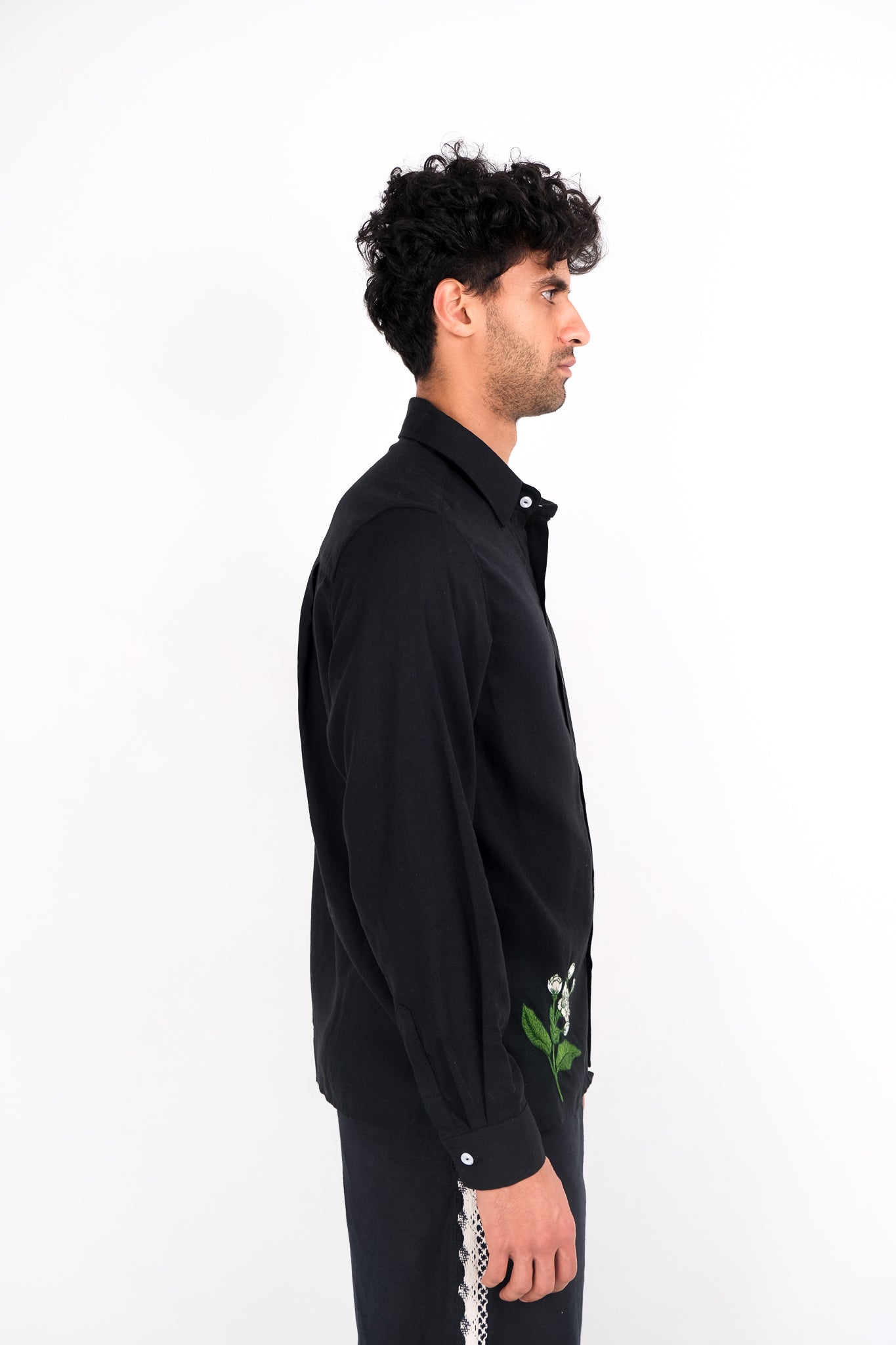 HAND EMBROIDERED JASMINE SHIRT