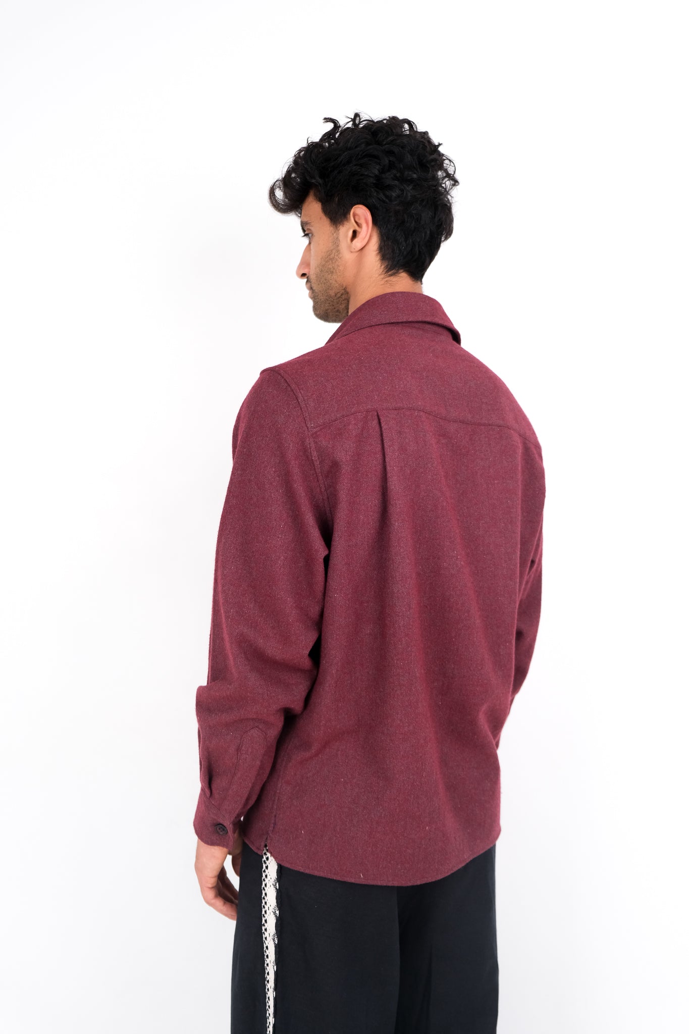 KHAYAMIYA APPLIQUE FLANNEL SHIRT