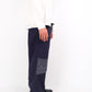 RUNNING STITCH WIDE LEG TROUSERS