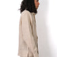 STRIPED WEAVE LINEN SHIRT