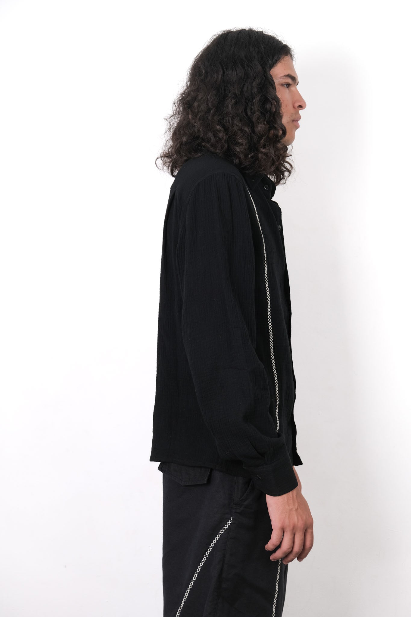 CRINKLED COTTON SHIRT