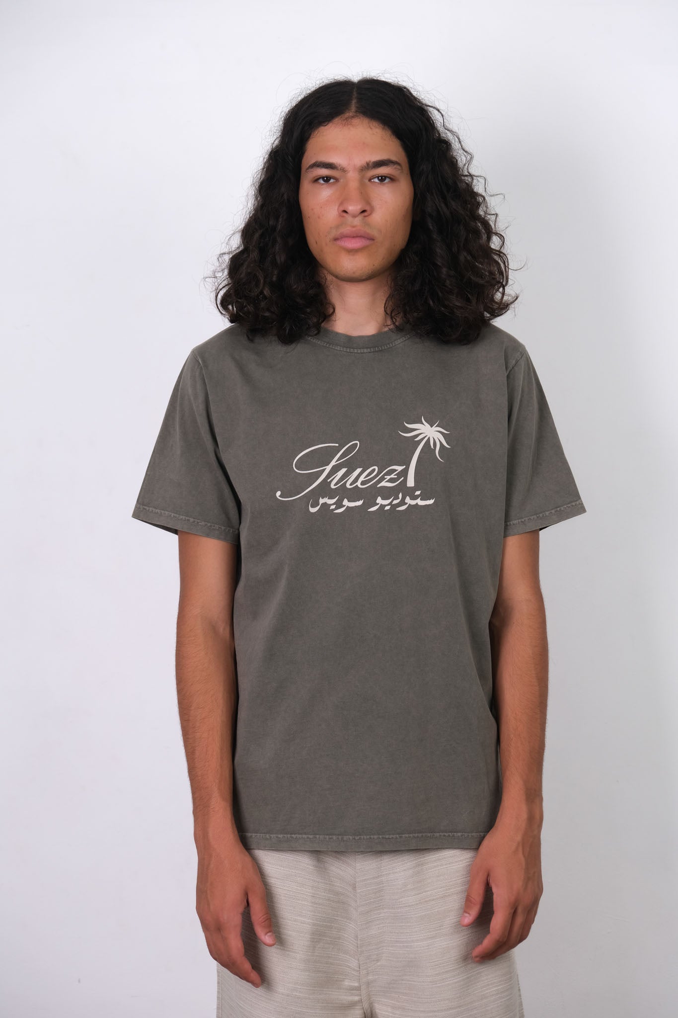 VINTAGE KHAKI PALM TREE TEE