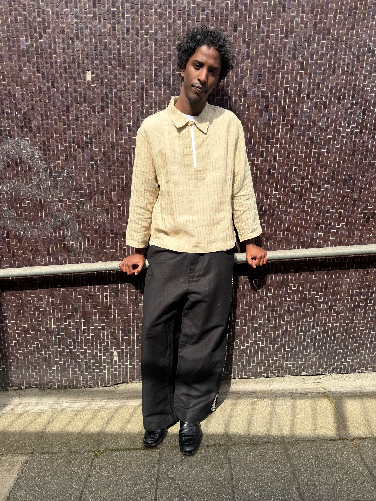 QUARTER SHIRT LINEN