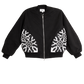 KHAYAMIYA APPLIQUE BOMBER JACKET BLACK