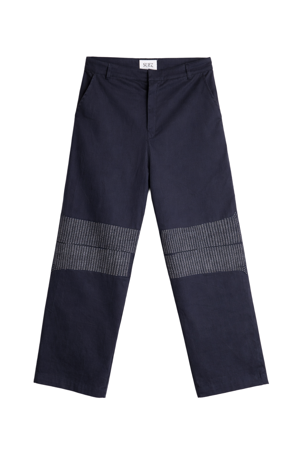 RUNNING STITCH WIDE LEG TROUSERS