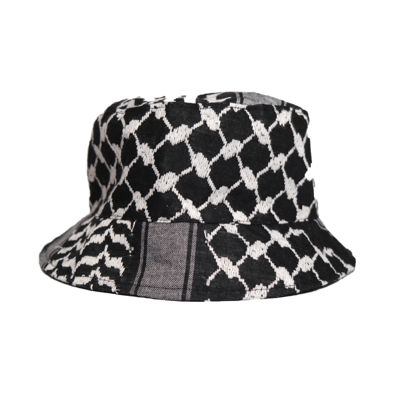 KEFFIYEH BUCKET HAT BLACK